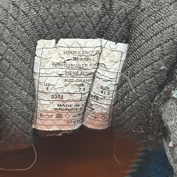 Merrell Men's All Out Peak - Turbulence/Blue size 8 - Picture 5 of 6